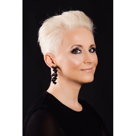 Earrings Cora XL black