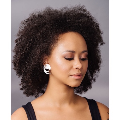 Earrings Tolun 4cm white