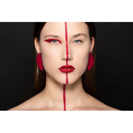 Earrings Miri red 4,93cm