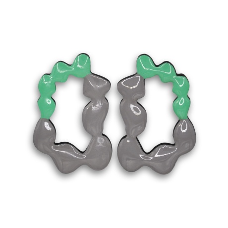 Earrings Frozen Flow - Arctic Ground 5cm