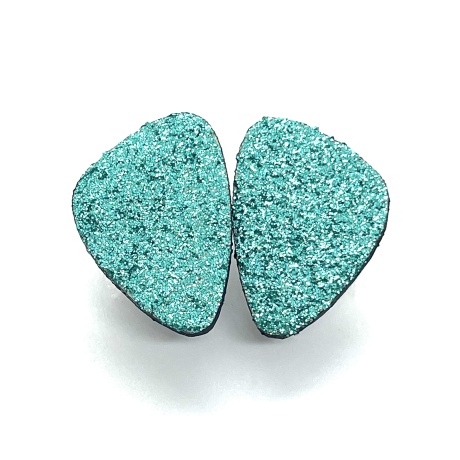Earrings HARM 2,86cm sparkling green