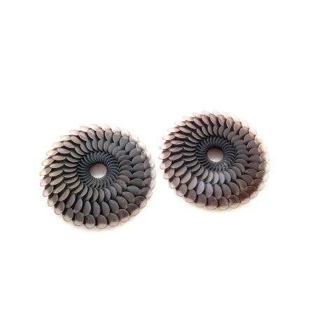 Earrings DragonSkin 4cm rust