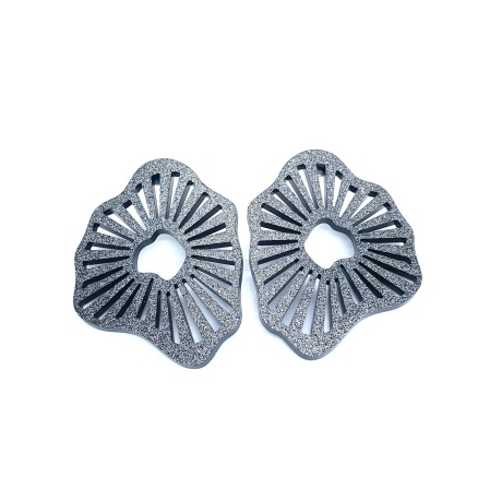 Earrings  Noah 6cm grafit gray