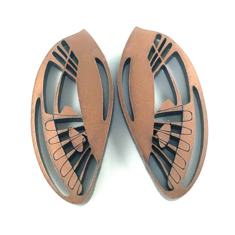 Kõrvarõngad LYON rose gold  5cm