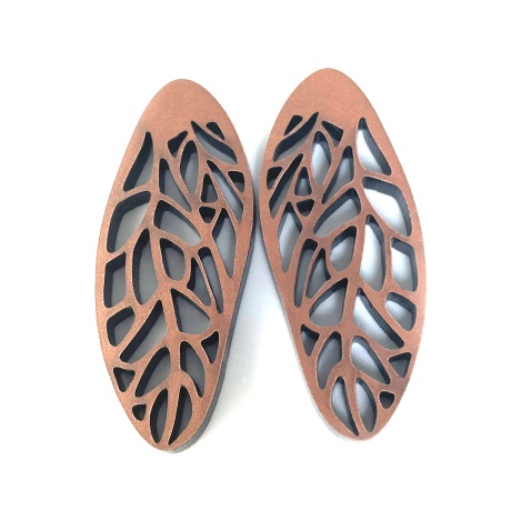 Earrings Olivia rose gold 5cm