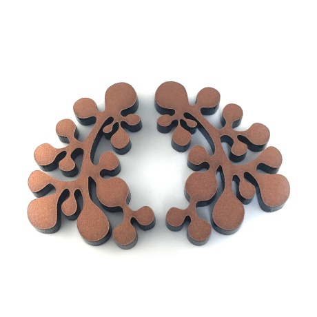 Kõrvarõngad Galee rose gold 3,5cm