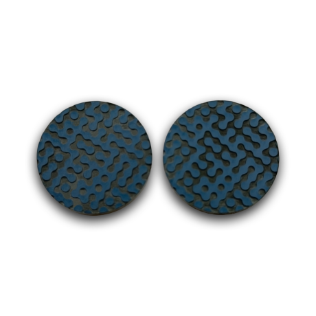 Kõrvarõngad Ring 3cm tumesinine