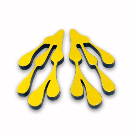Earrings Lany 4,47cm yellow