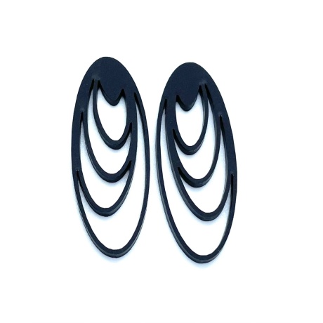 Earrings Velo h5cm black