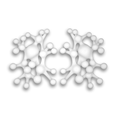 Kõrvarõngad Pulse 6cm valge